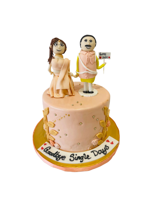Indian Couple Wedding Cake