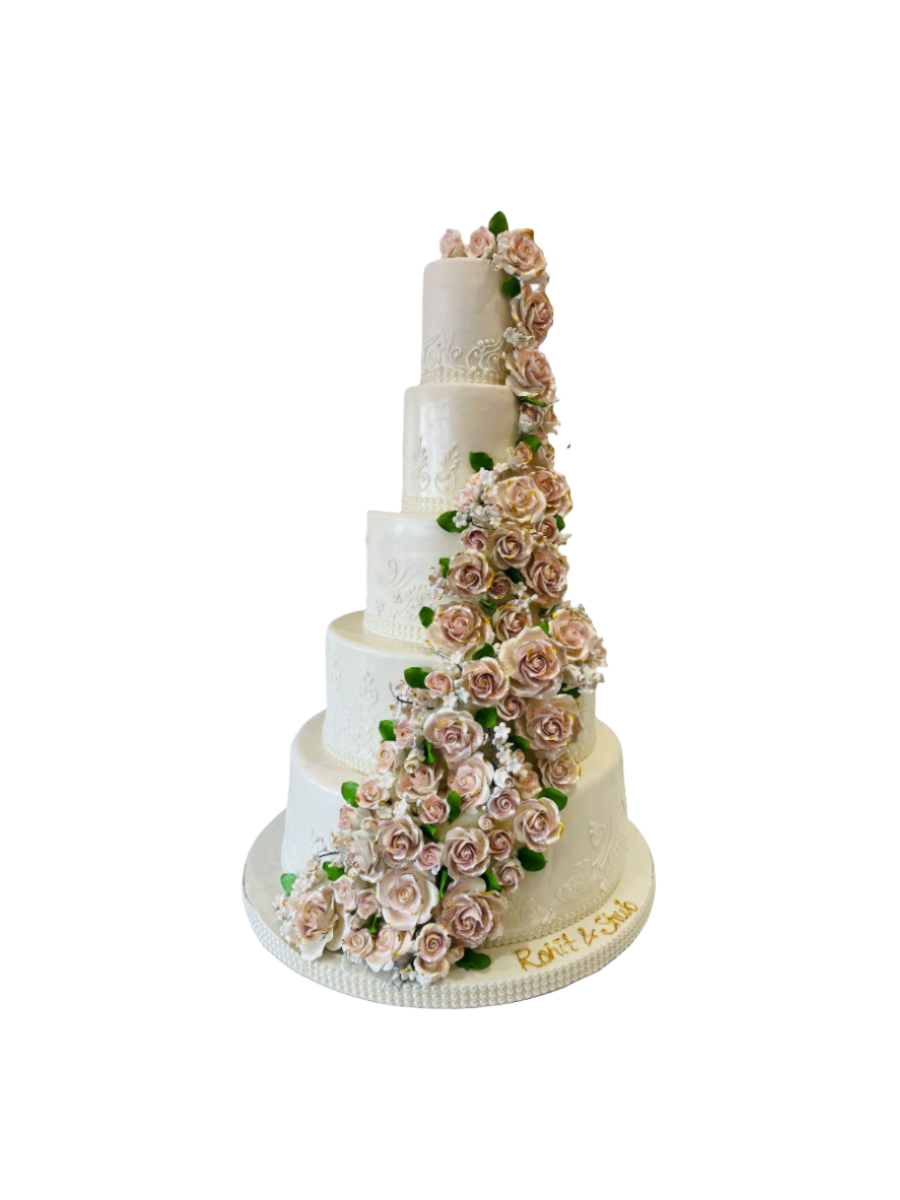 Rohit & Shub Fondant Wedding Cake