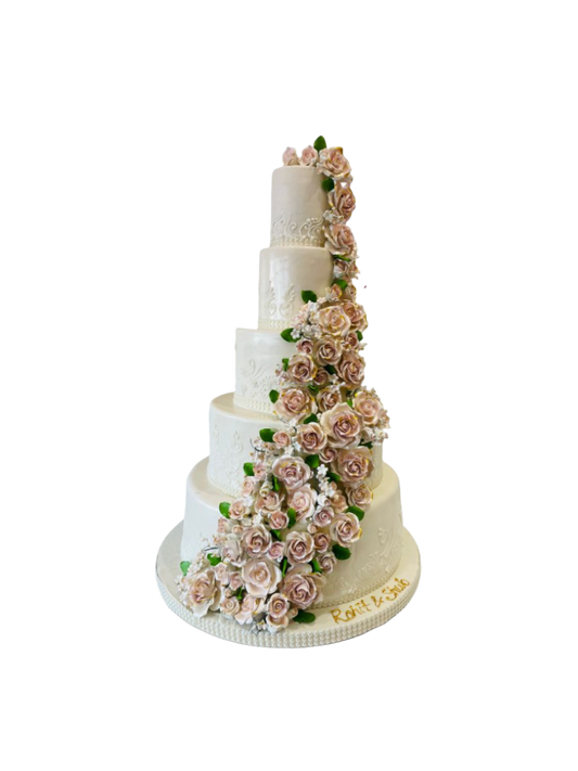 Rohit & Shub Fondant Wedding Cake