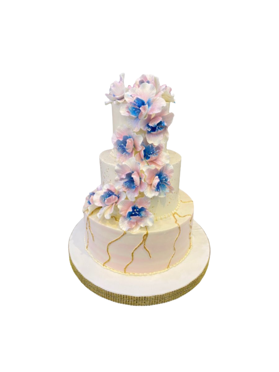 Alexa Cascading Wedding Cake