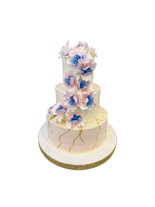 Alexa Cascading Wedding Cake