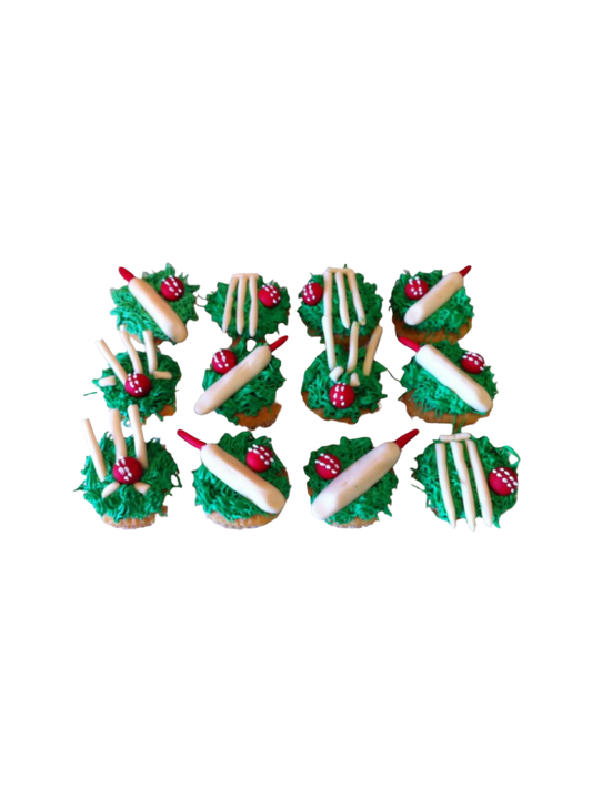 Cricket Cupcakes - (Pack Of 6)