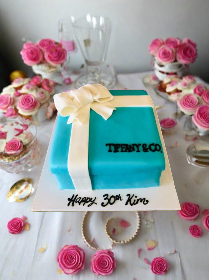Tiffany Gift Box Cake