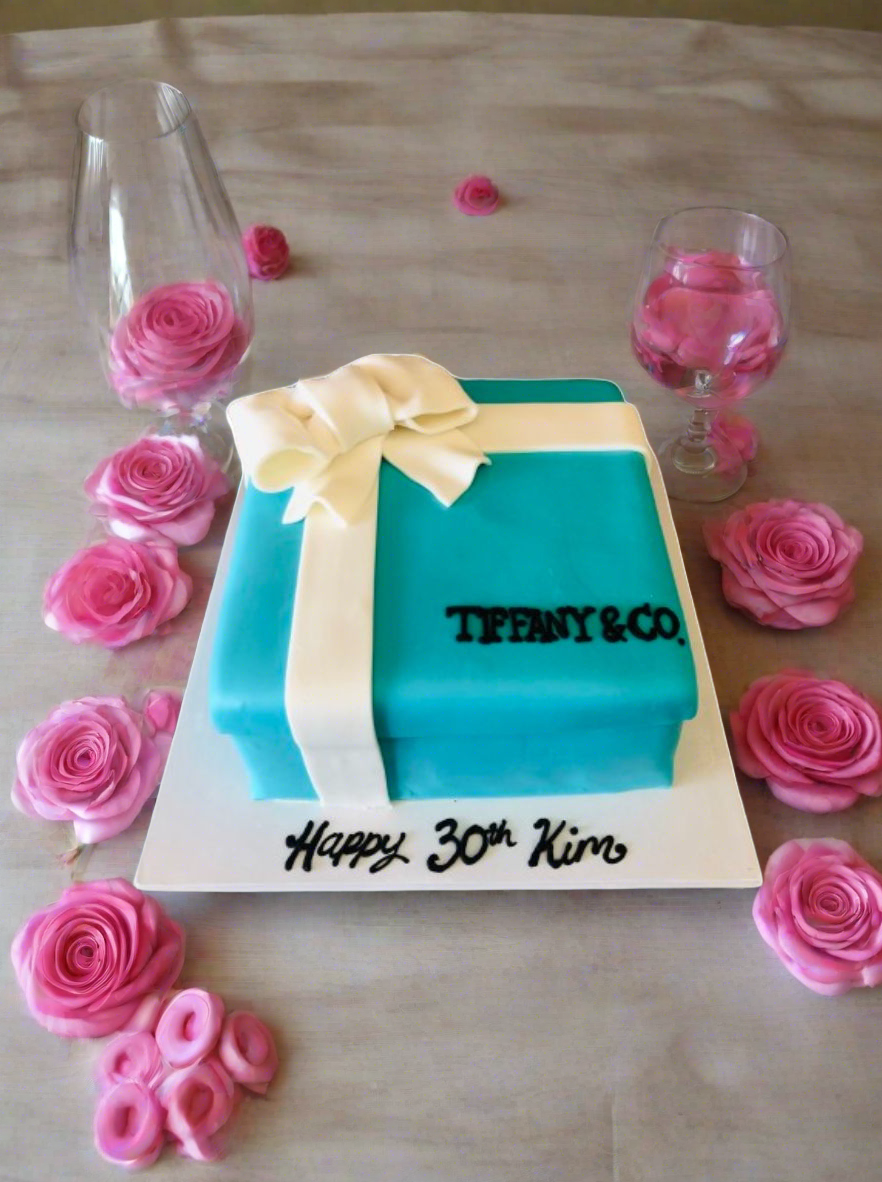 Tiffany Gift Box Cake