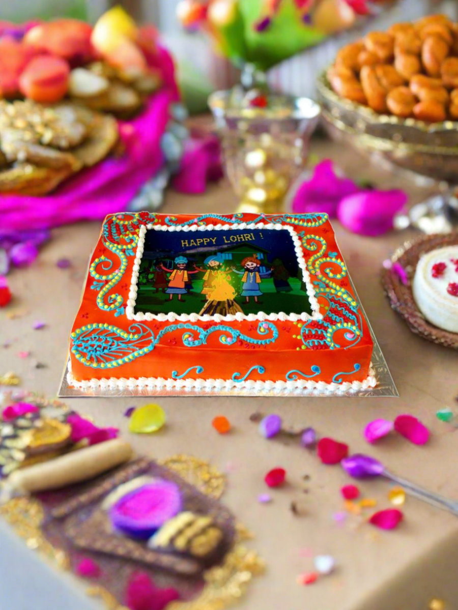 Dancing Lohri Cake