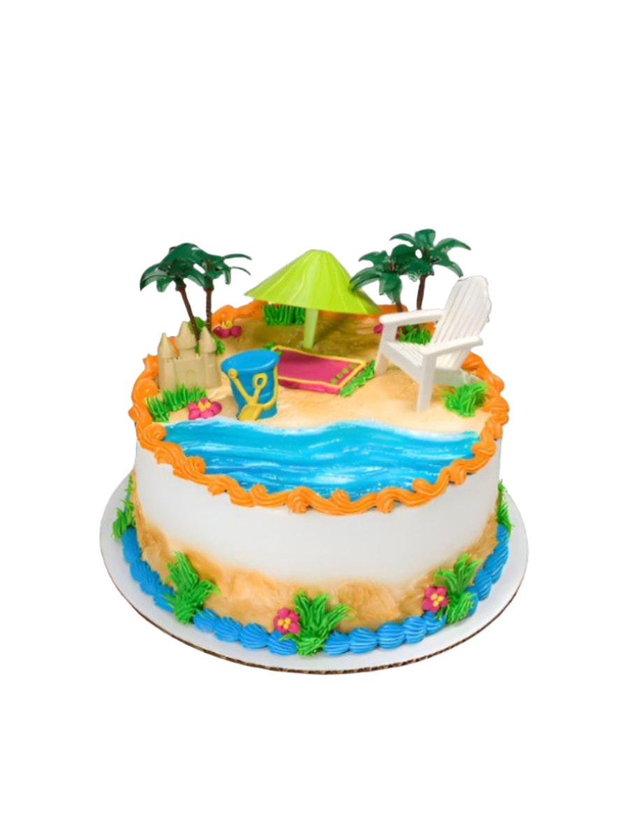 Beach Chair & Umbrella Cake