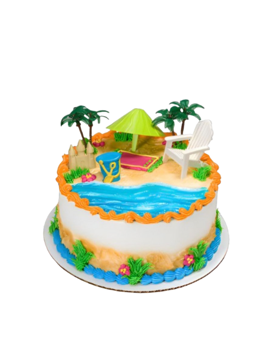 Beach Chair & Umbrella Cake