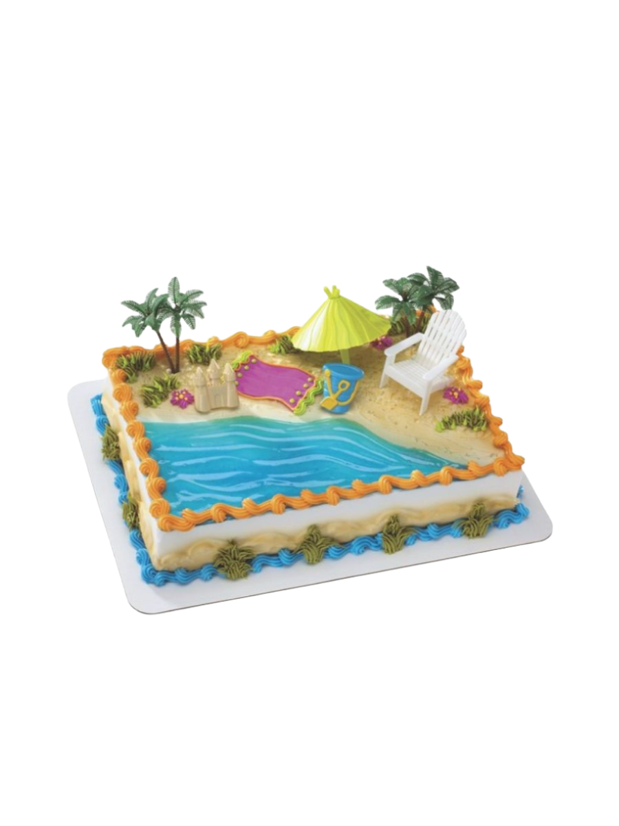 Beach Chair & Umbrella Cake