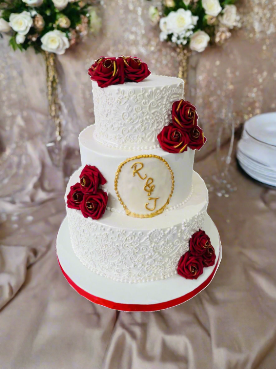 Rose Wedding Cake