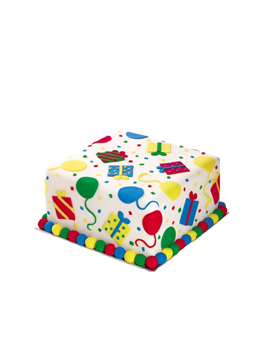 Balloons & Gifts Cake
