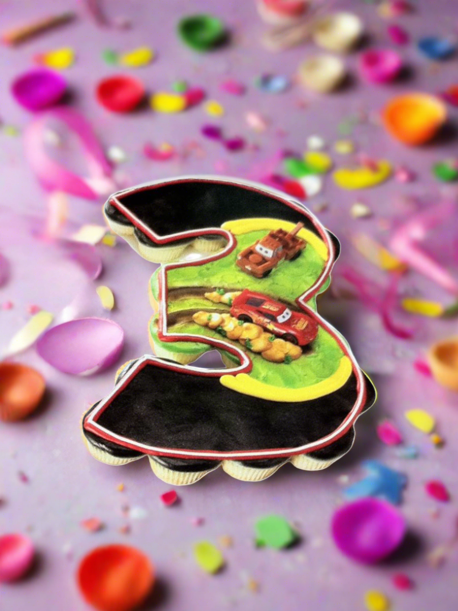 3Rd Birthday Cars Cupcakes