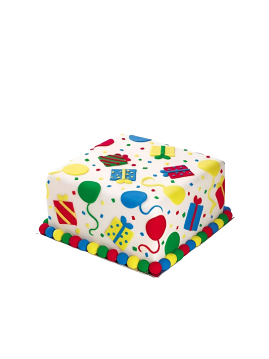 Balloons & Gifts Cake