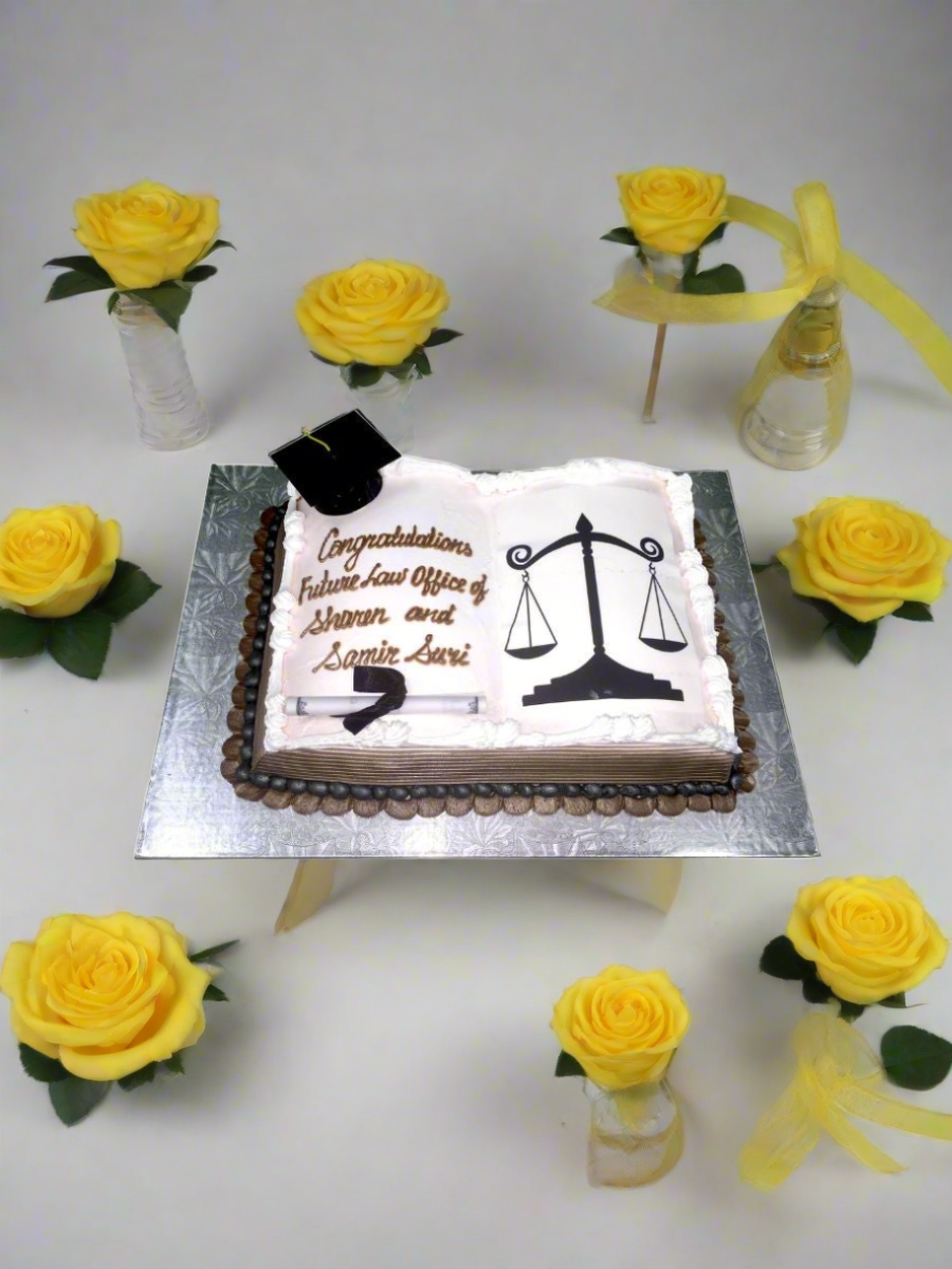 Diploma Book Cake