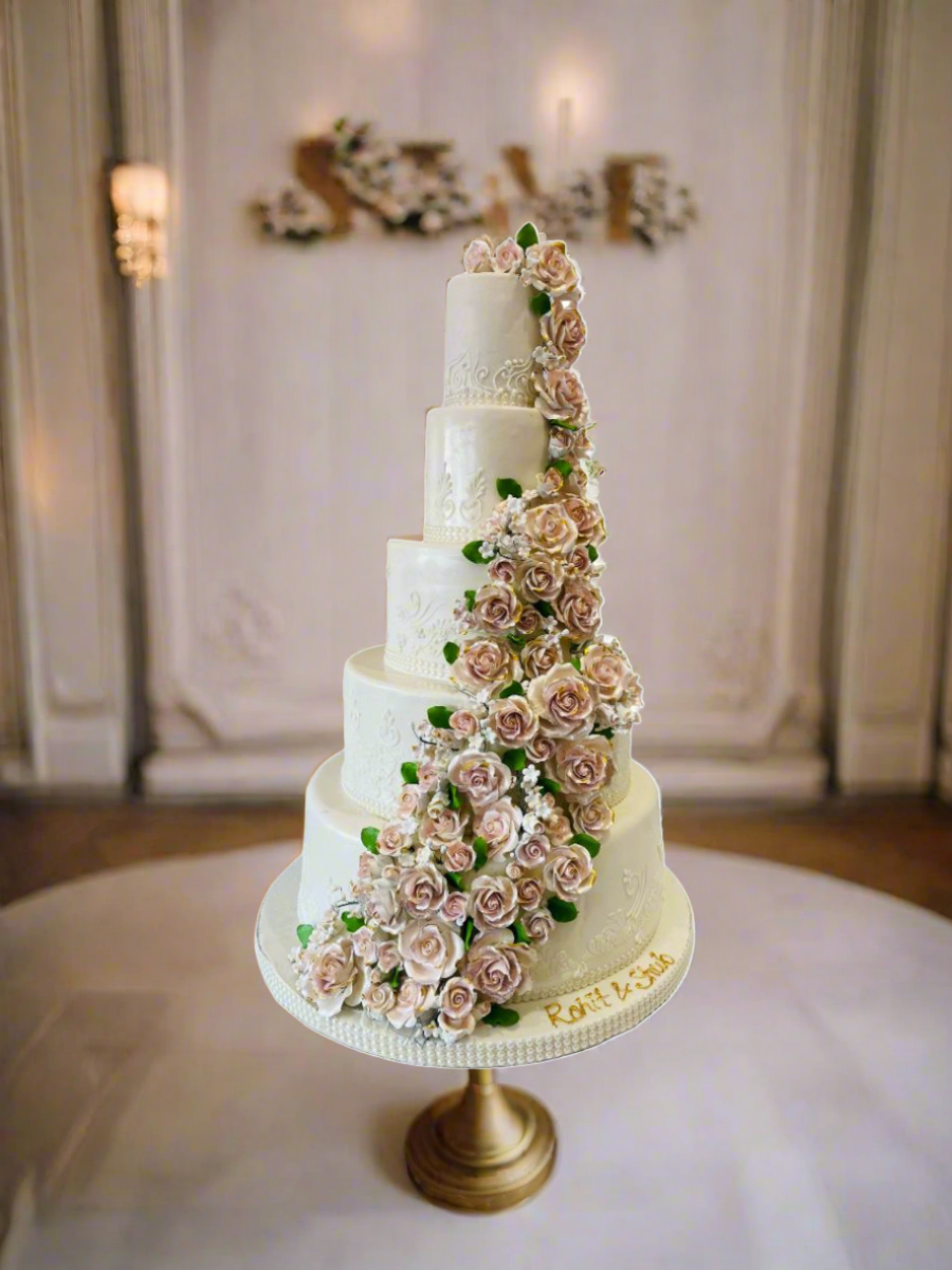 Rohit & Shub Fondant Wedding Cake