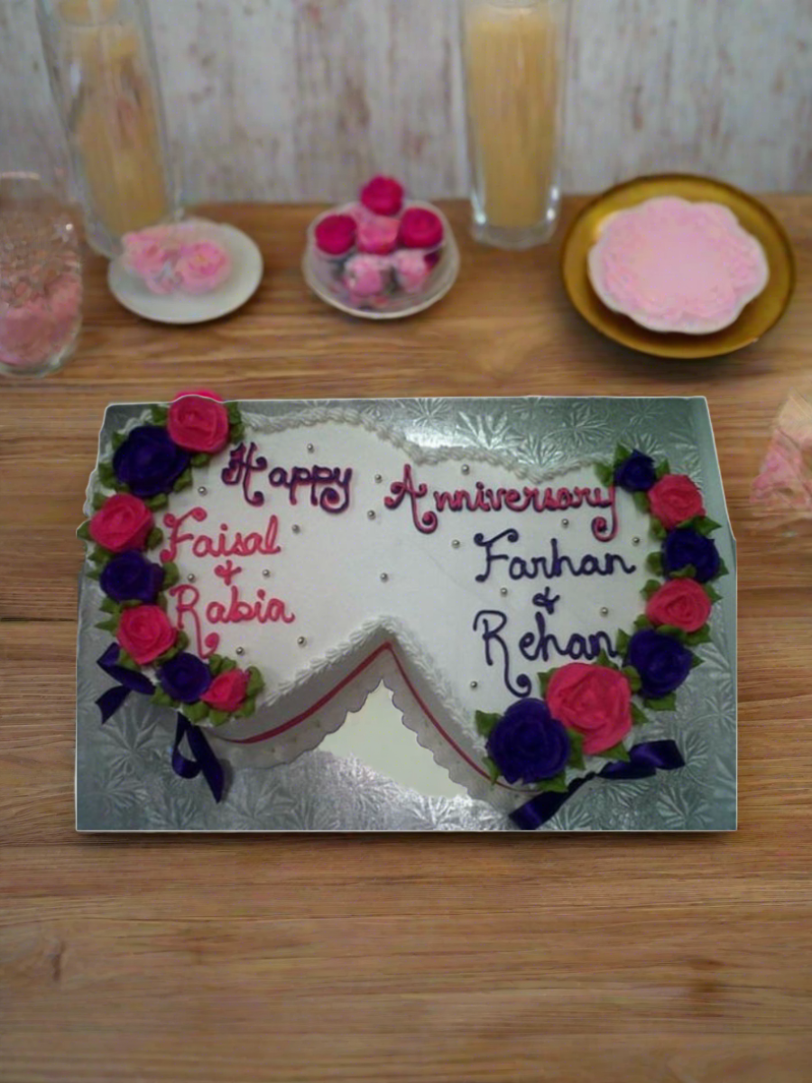 Rabia Double Heart Anniversary Cake