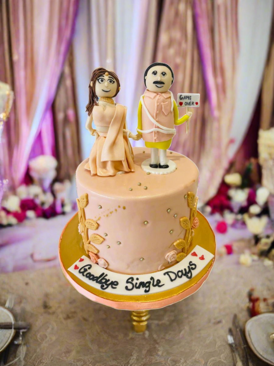 Indian Couple Wedding Cake
