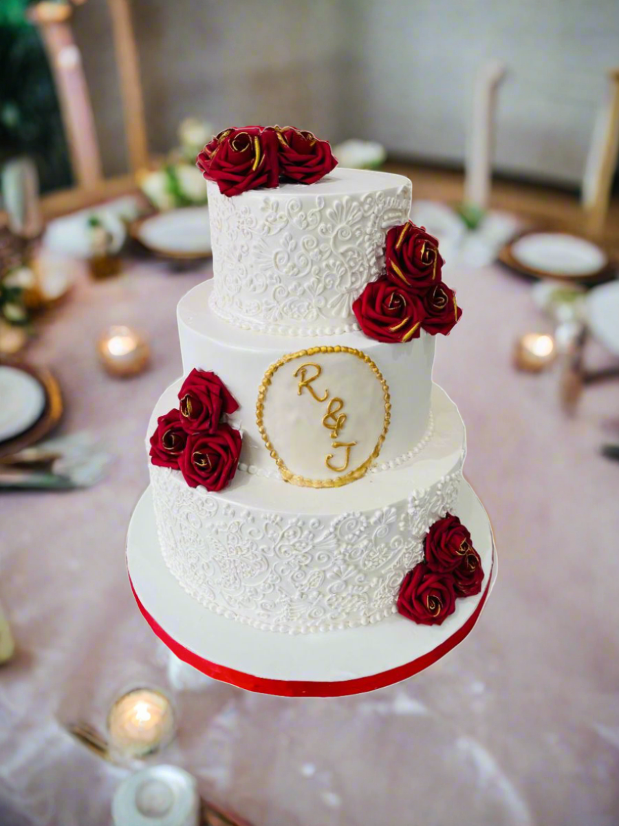 Rose Wedding Cake