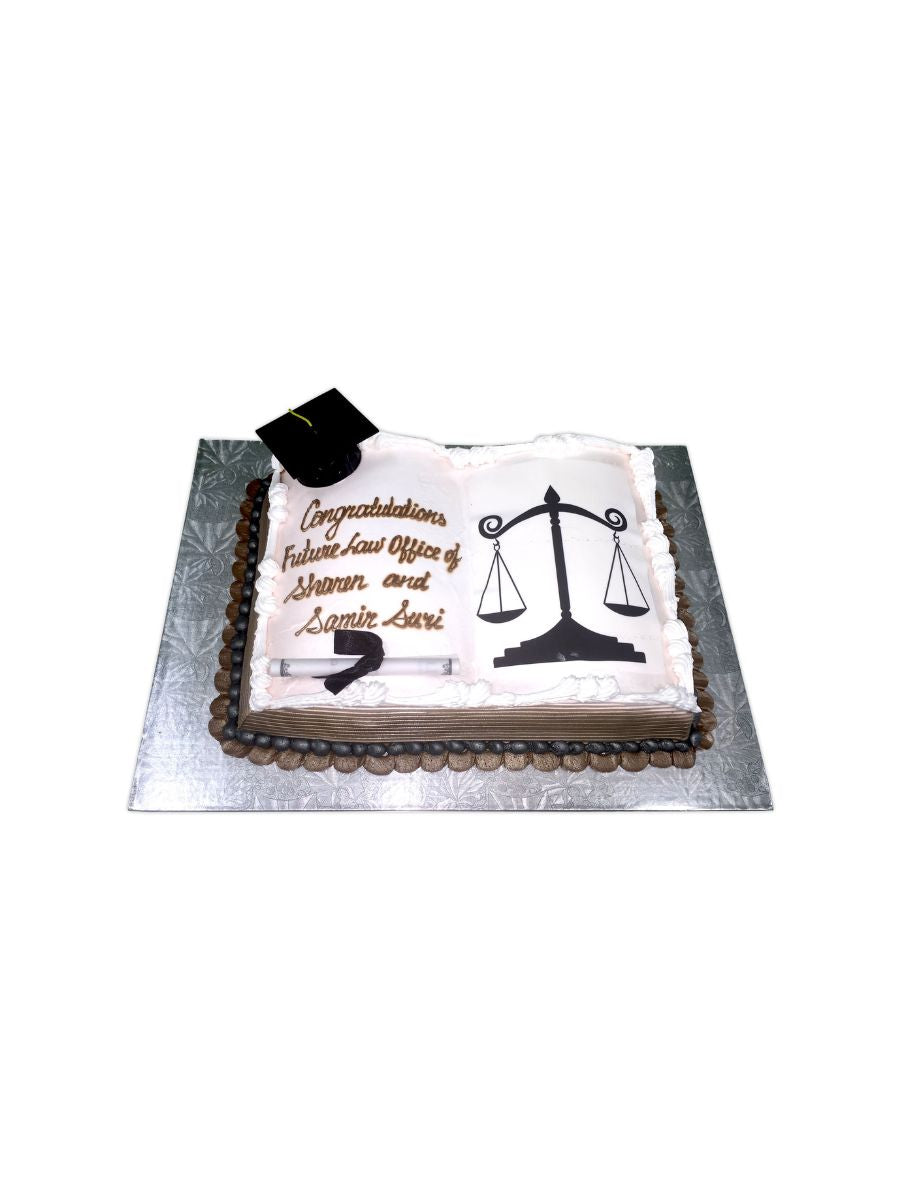 Diploma Book Cake