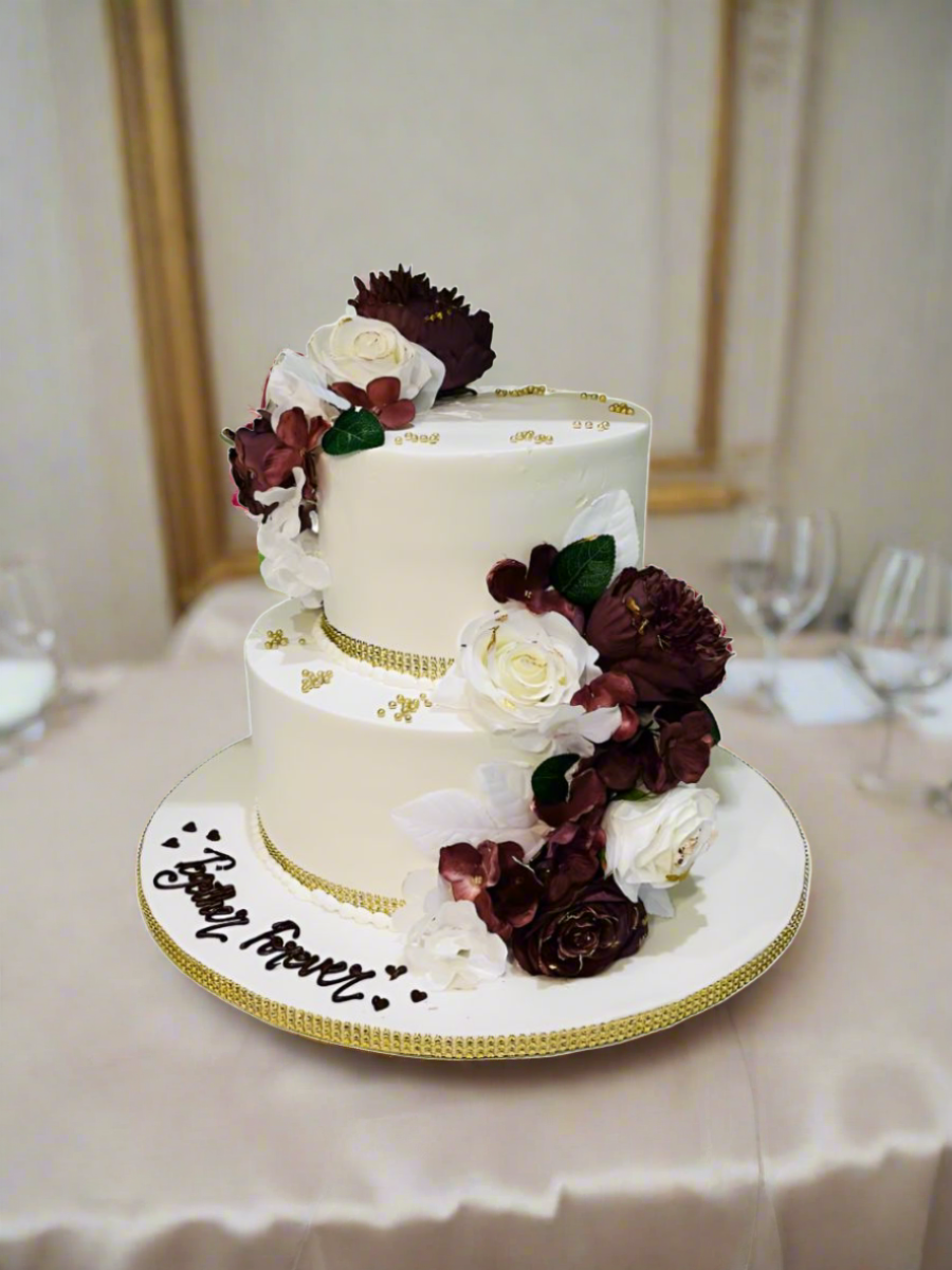 Together Forever Wedding Cake