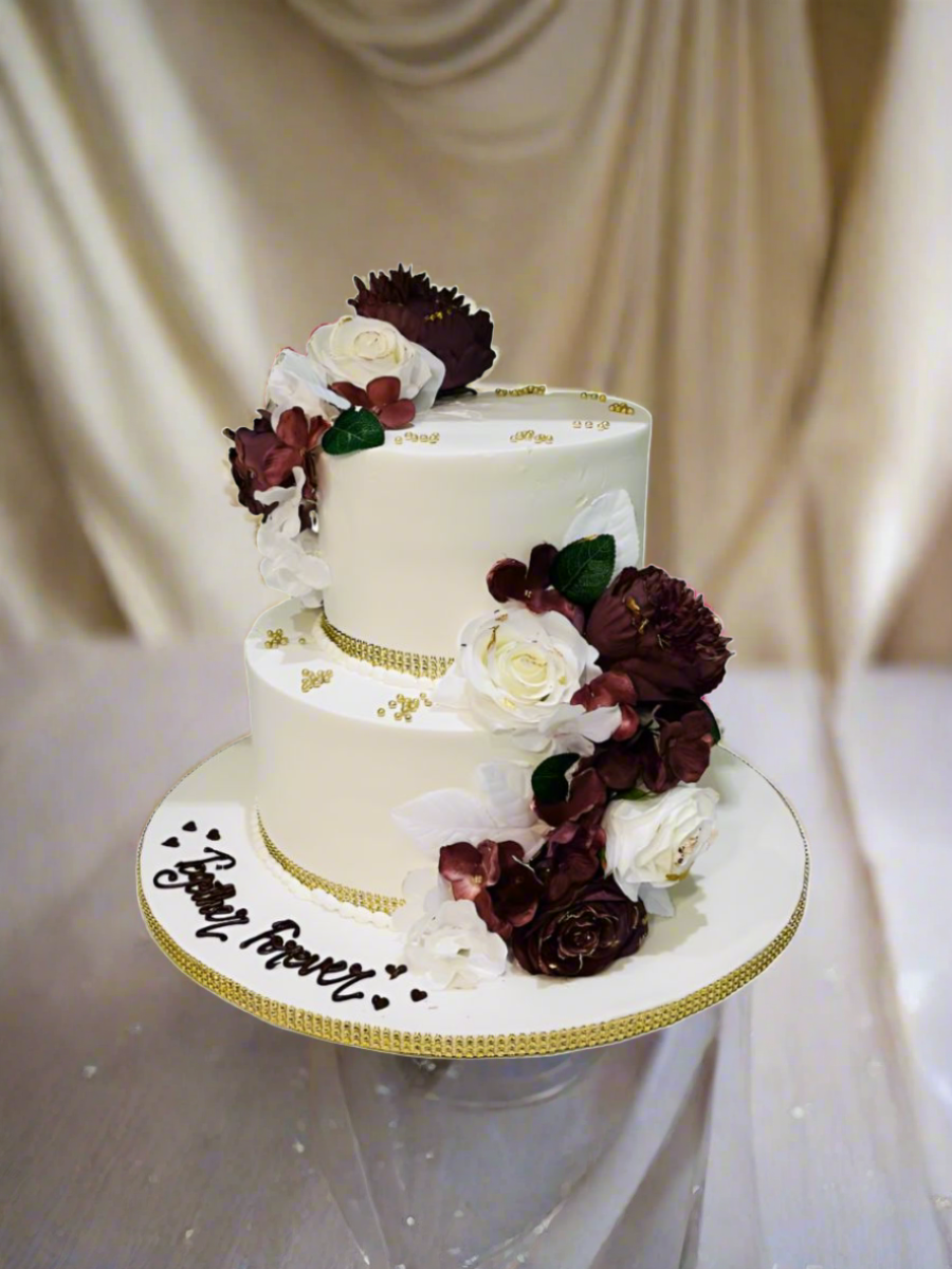 Together Forever Wedding Cake