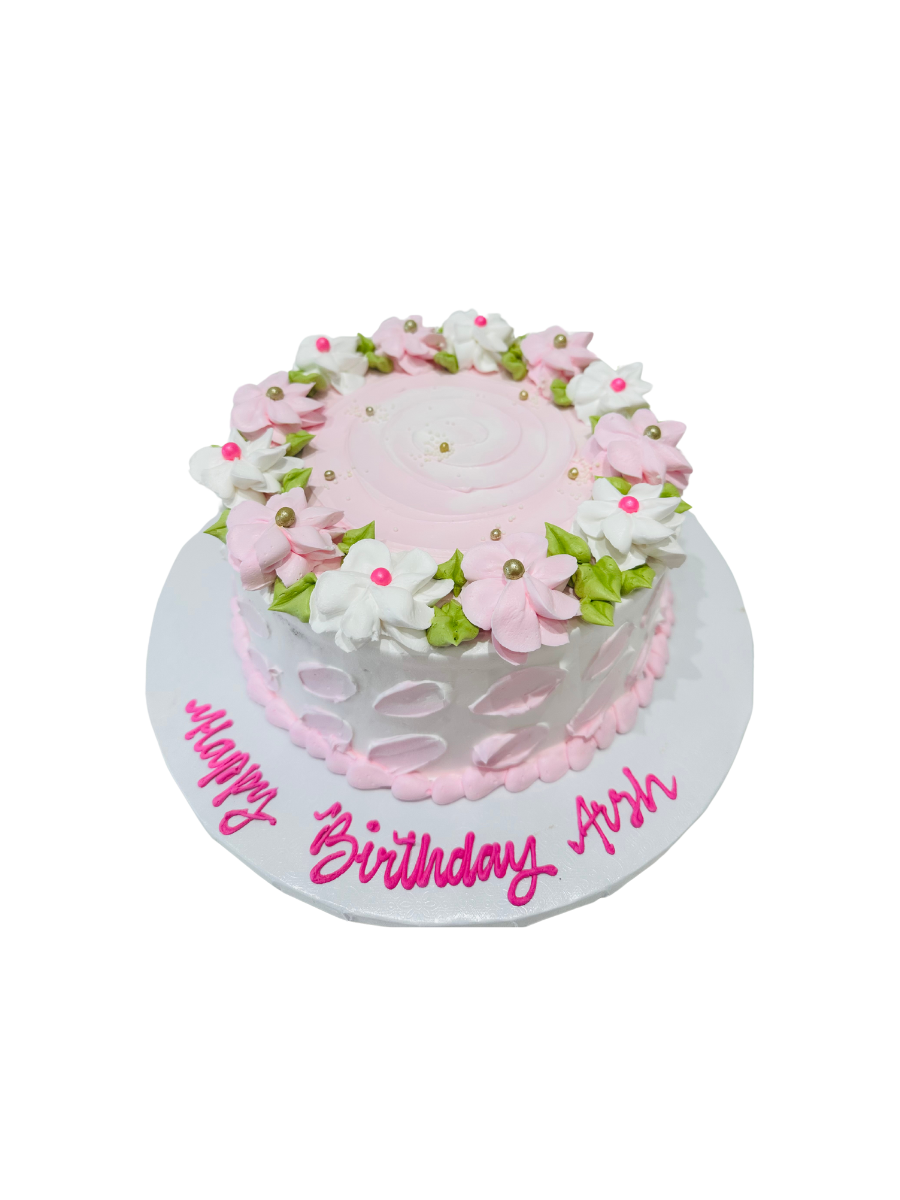 Baby Blue Blossoms Cake