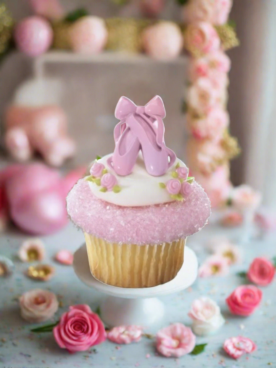 Ballet Slipper Cupcakes - (Pack of 6)