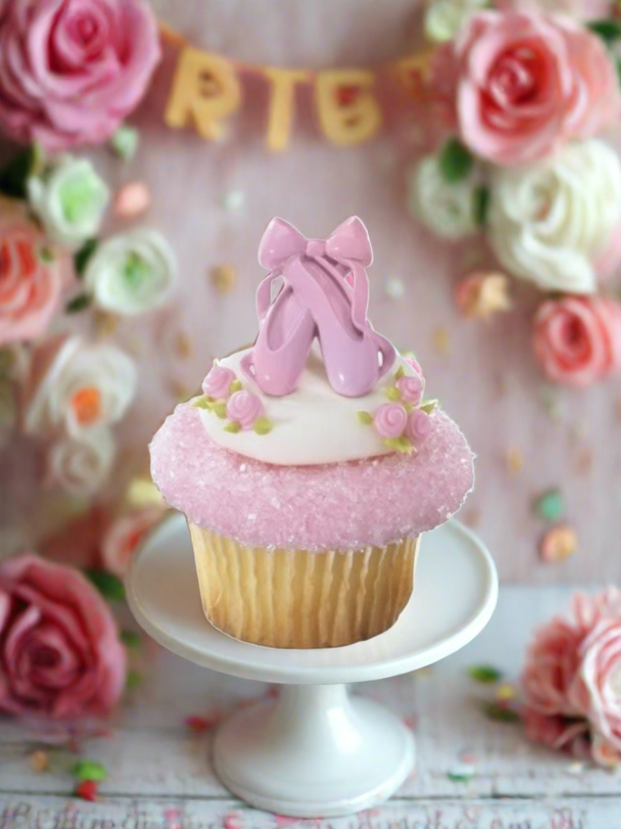Ballet Slipper Cupcakes - (Pack of 6)