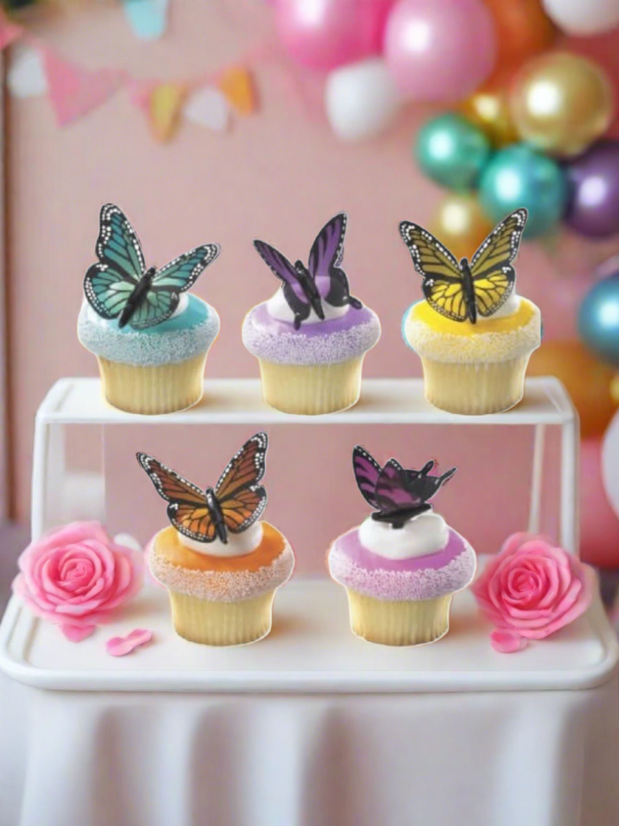 Butterfly Beauty Cupcakes - (Pack of 6)
