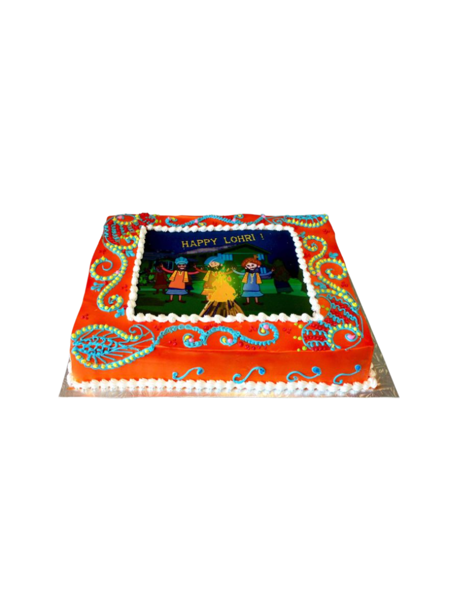 Dancing Lohri Cake