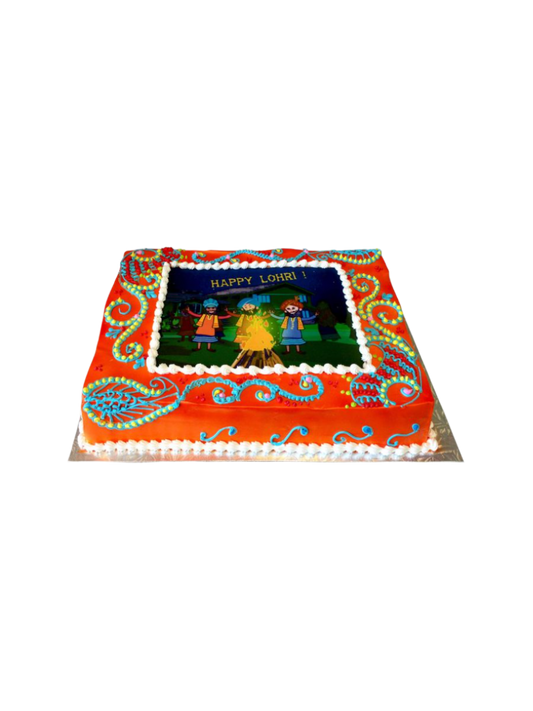 Dancing Lohri Cake