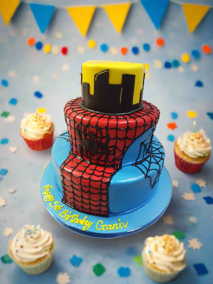 Spiderman Fondant Cake