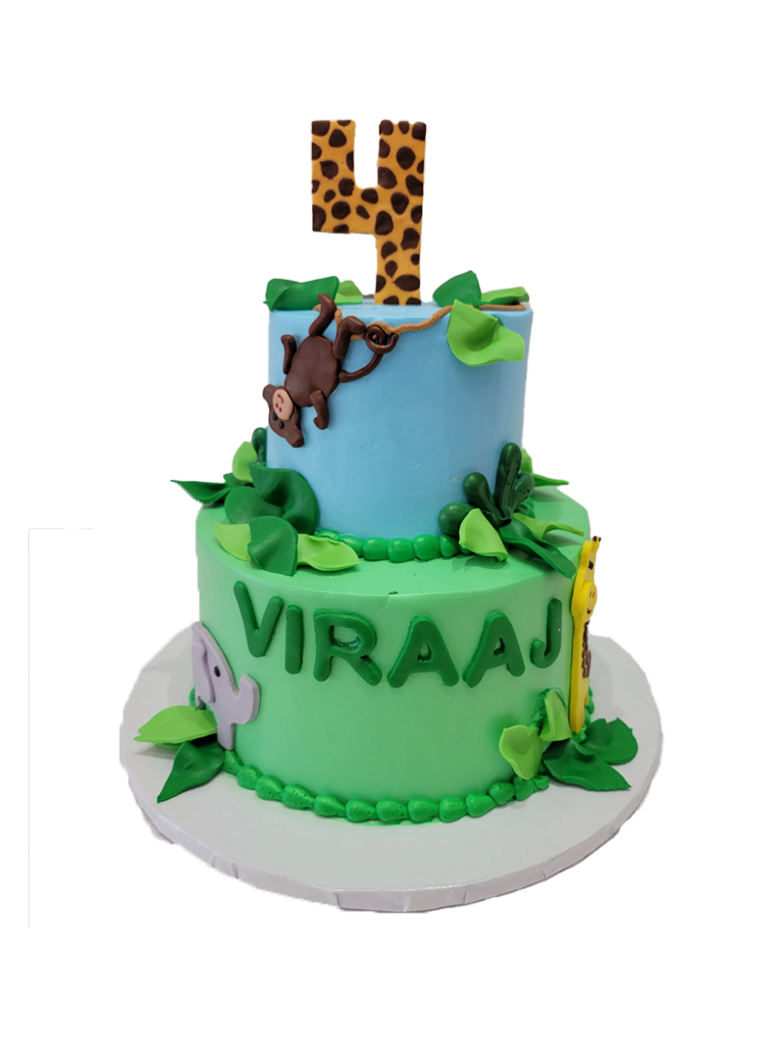 Viraaj Jungle Cream Tiered Cake
