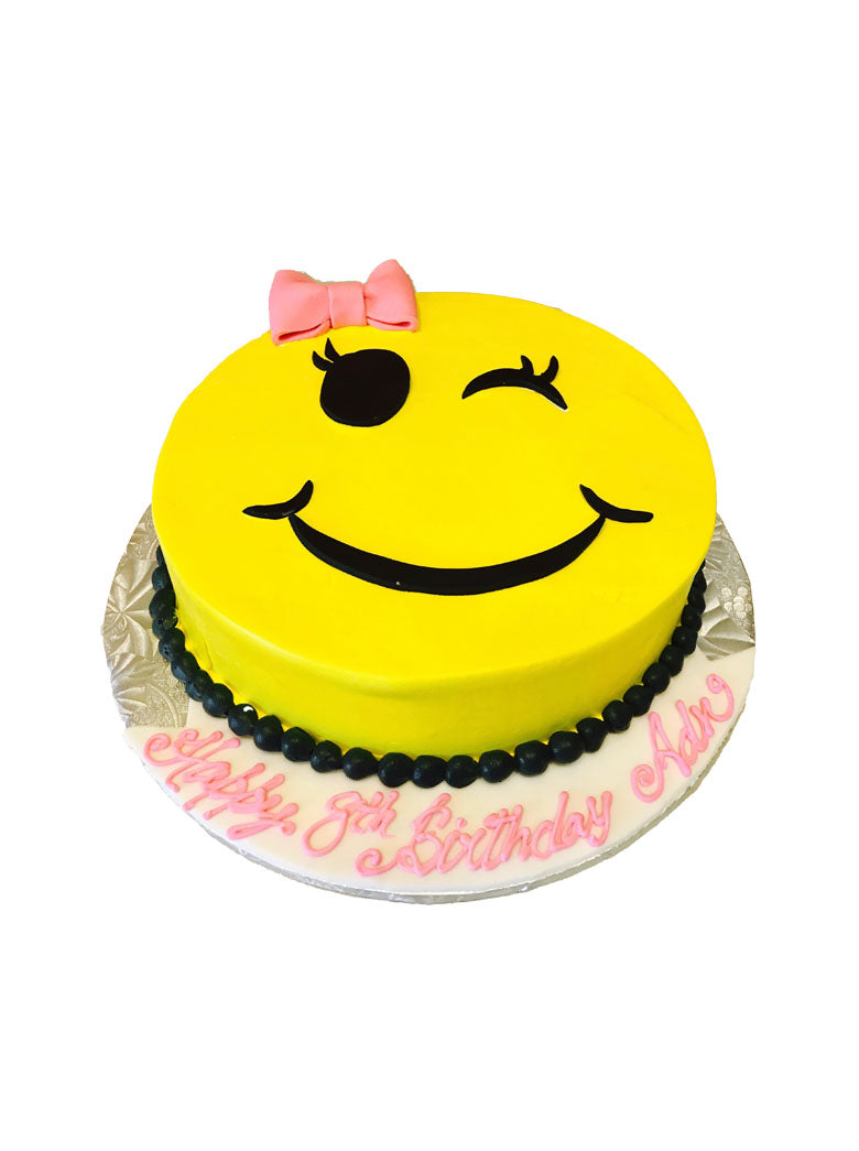Winky Emoji Cake
