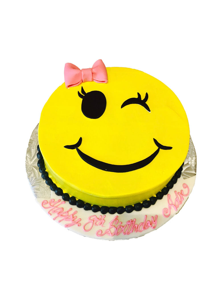 Winky Emoji Cake