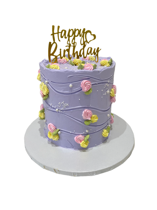 Billy Lavender Floral Cake