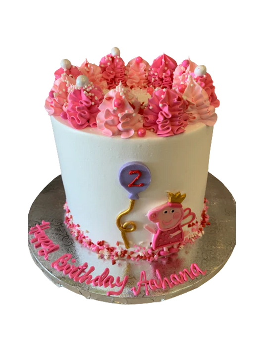 Aahana Peppa Pig Cream Cake