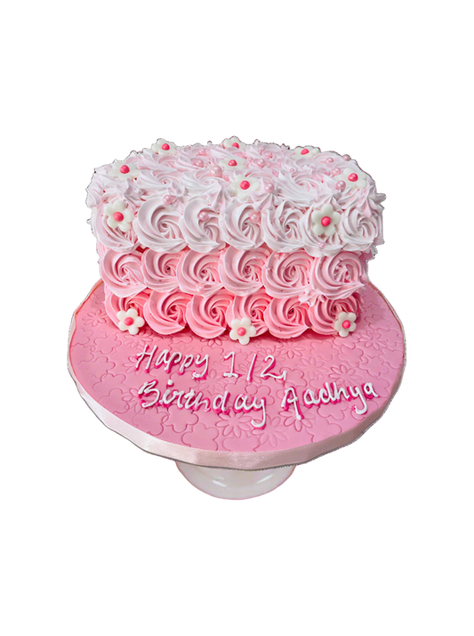 Adhaya Half Birthday Cake