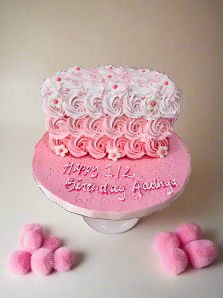 Adhaya Half Birthday Cake