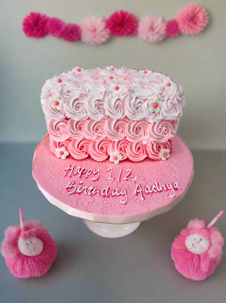 Adhaya Half Birthday Cake