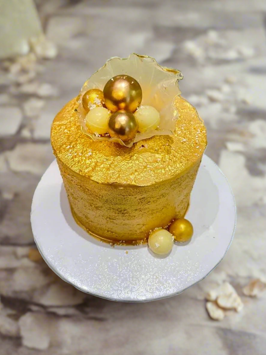 Alayah Gold Birthday Cake