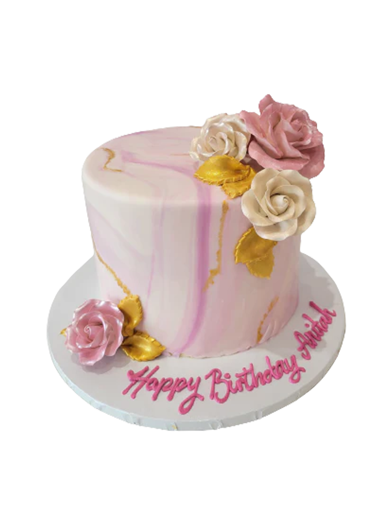 Anitah Marbleized Fondant Cake