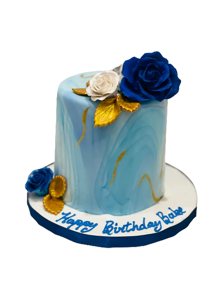 Anitah Marbleized Fondant Cake