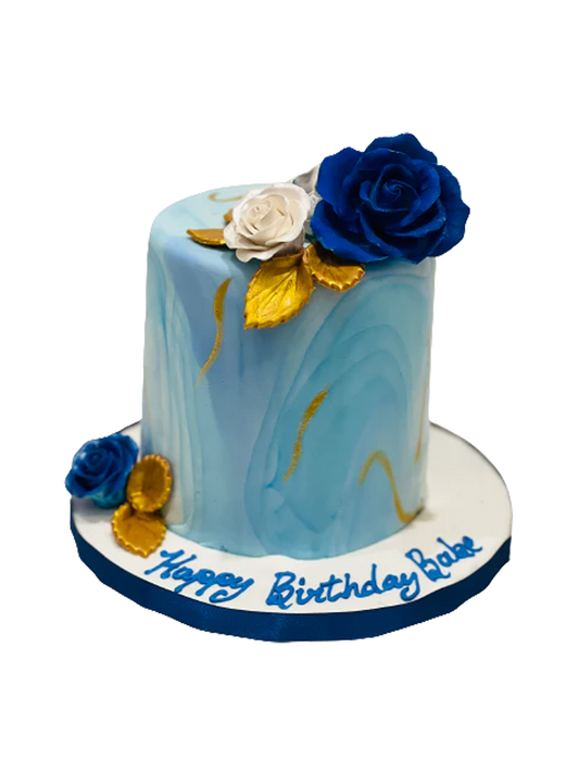 Anitah Marbleized Fondant Cake