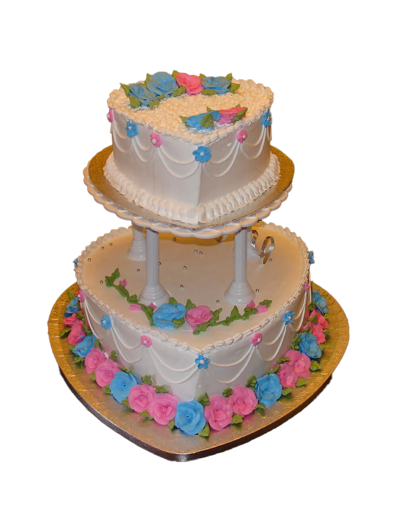Anna Heart Wedding Cake