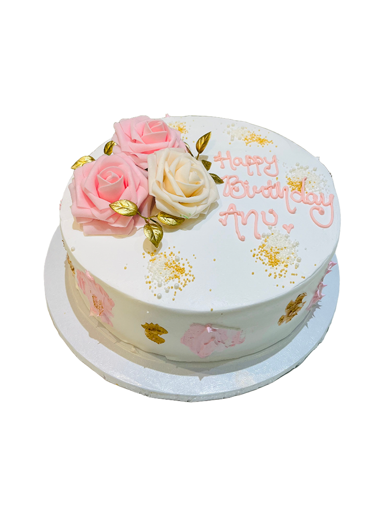 Anu Pink Flower Cake