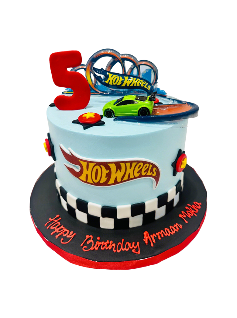 Armaan Hotwheels Car Cream Cake