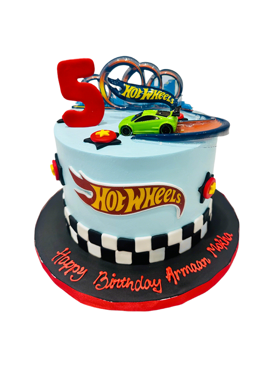 Armaan Hotwheels Car Cream Cake