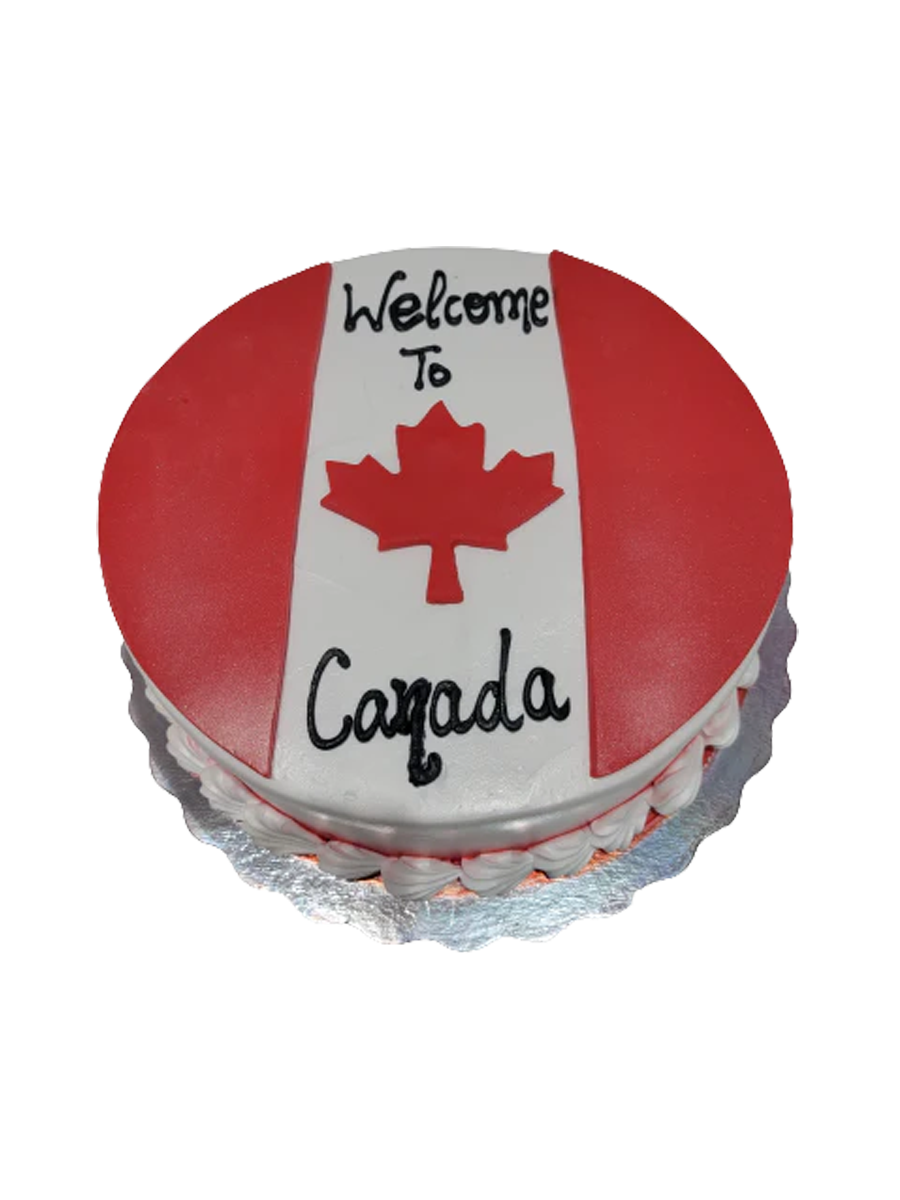 Arsh Welcome To Canada Cake