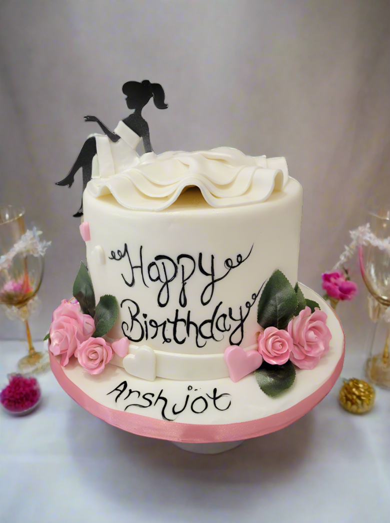 Arshjot Bride to Be Fondant Cake