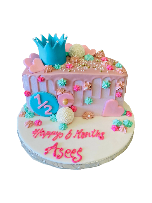 Asees Half Birthday Cake